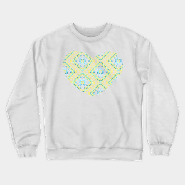 Ukrainian Ornament #8 Crewneck Sweatshirt by Olga Berlet